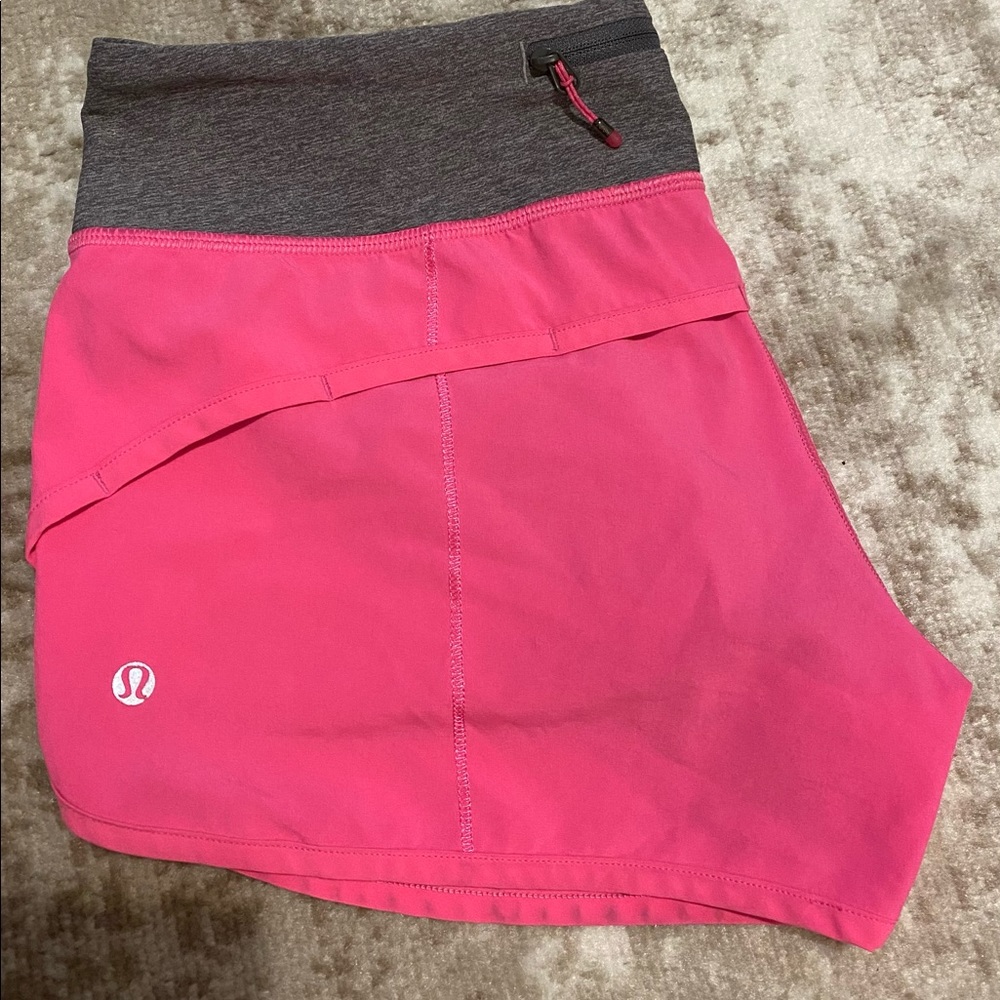 Hot pink lululemon speed short